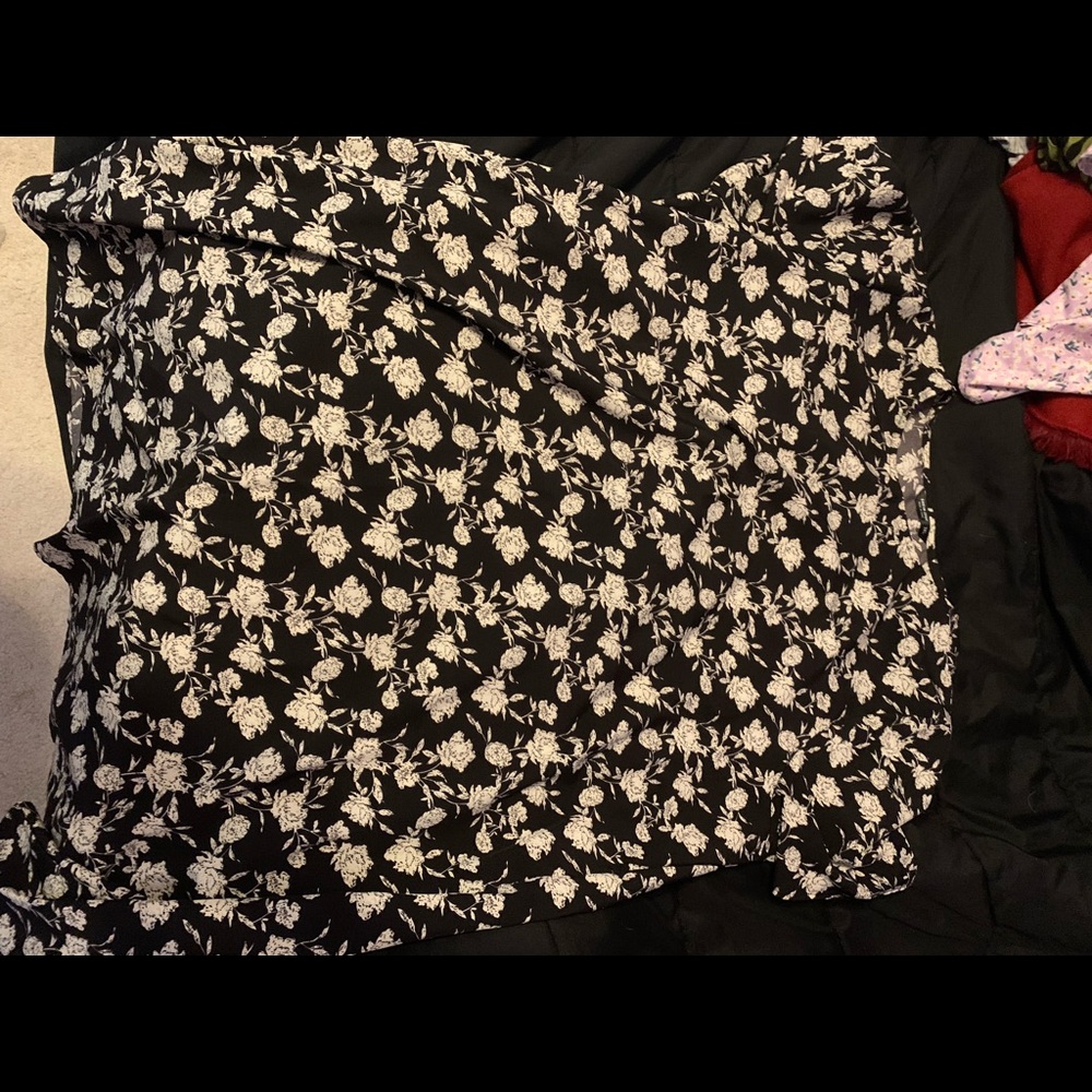 Black floral dress